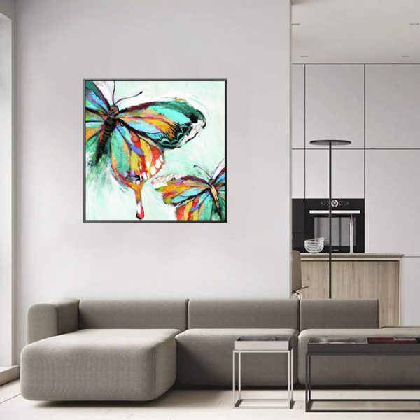 art sur toile de papillon